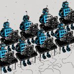 Group of Robots and personal computer